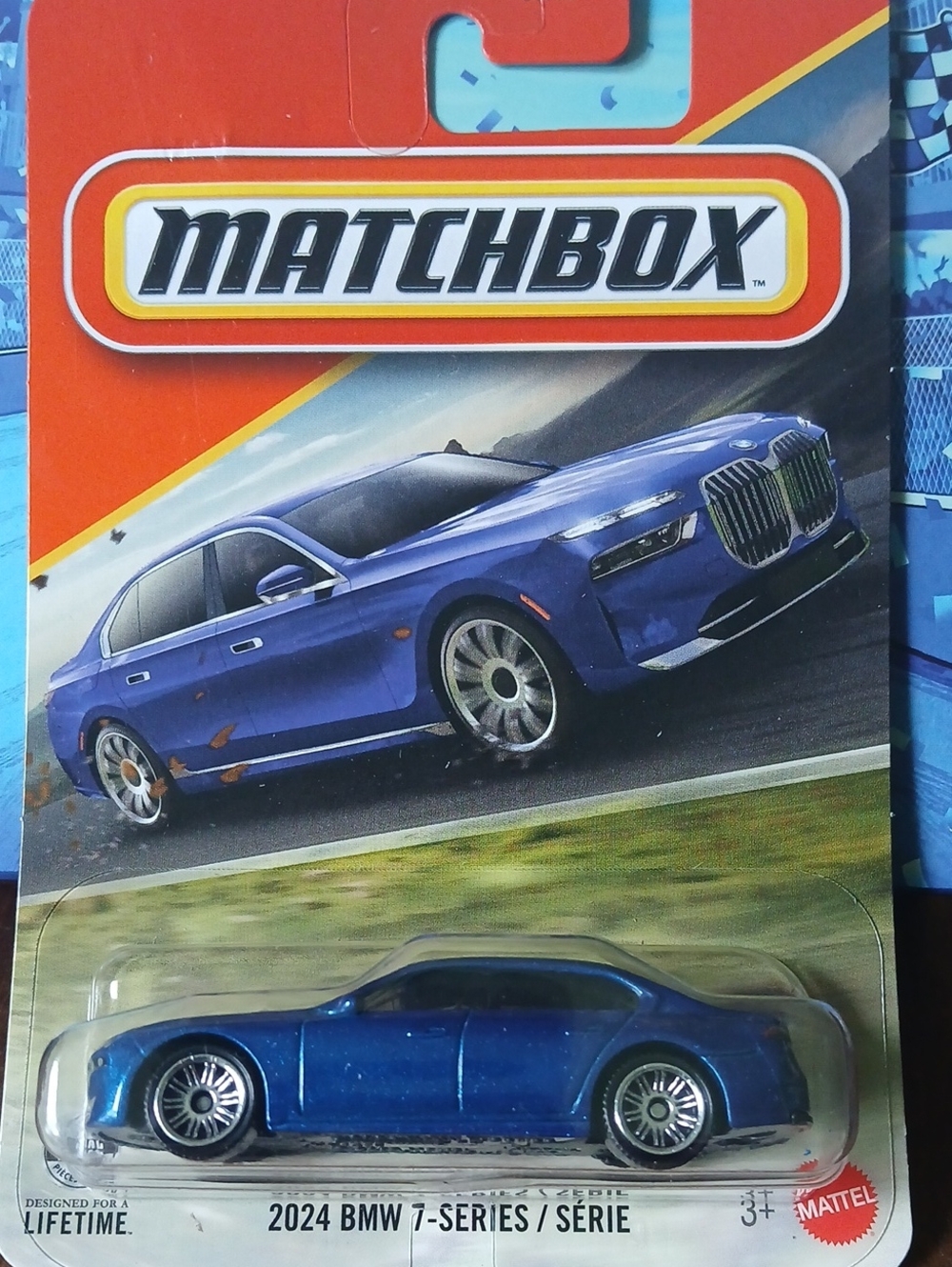 Matchbox Blue 2024 BMW 7-Series Die-Cast Toy Car